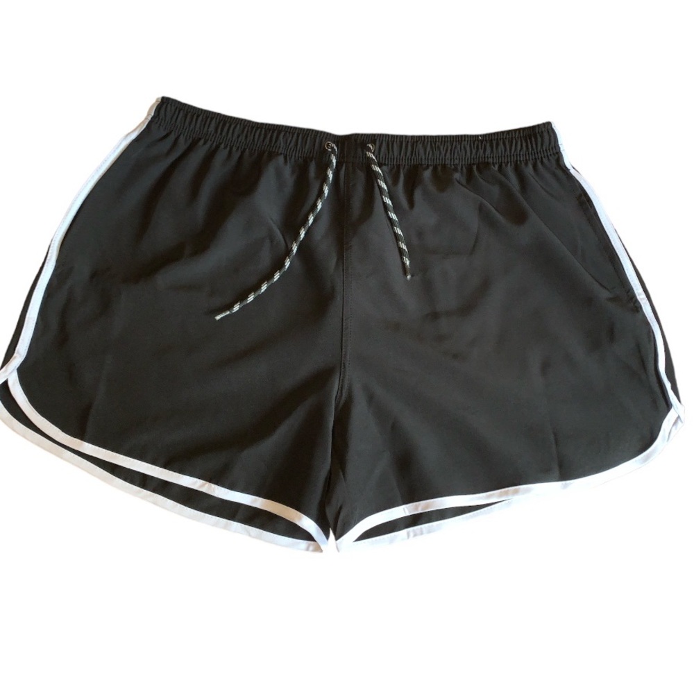 NWOT Black with White Trim Shorts